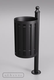 <h3>Kosz na śmieci K-2.</h3><br />Wysokość - 110 cm<br />Pojemność - 40 l.